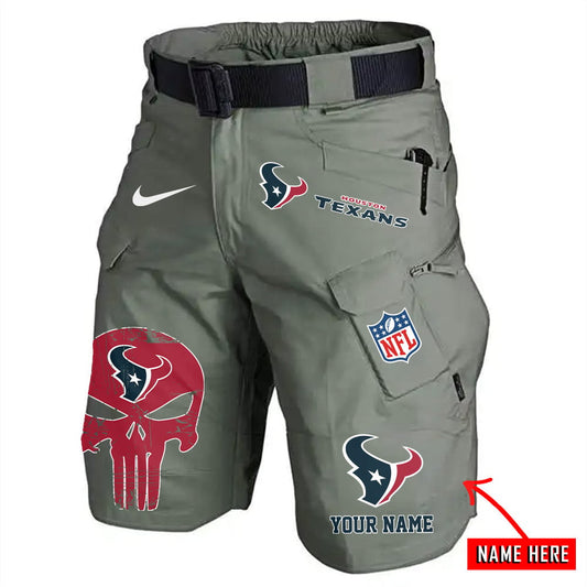 Houston Texans Limited Edition Front Pockets Men Shorts (Belt Not Included) AZBTFPMS000069