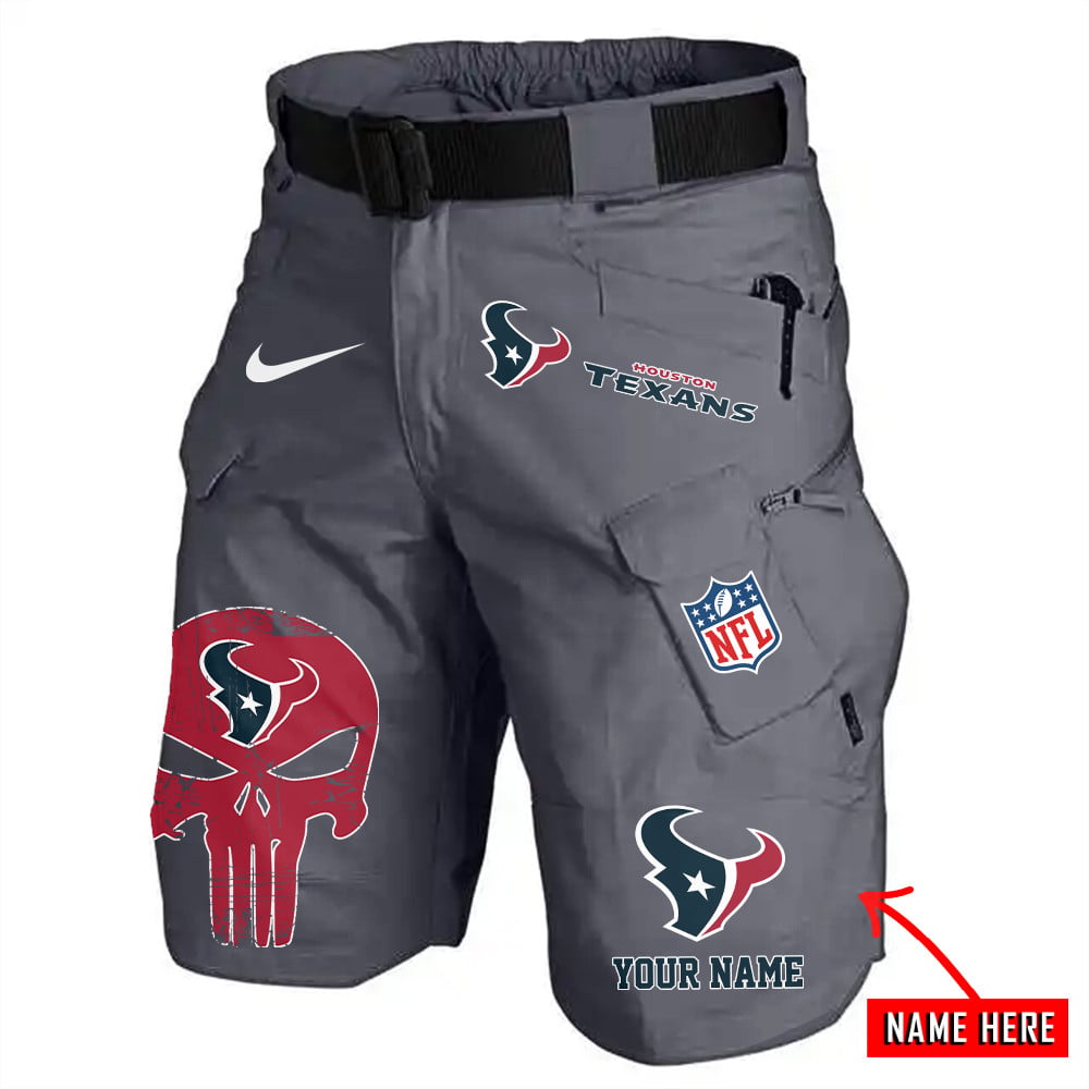 Houston Texans Limited Edition Front Pockets Men Shorts (Belt Not Included) AZBTFPMS000069