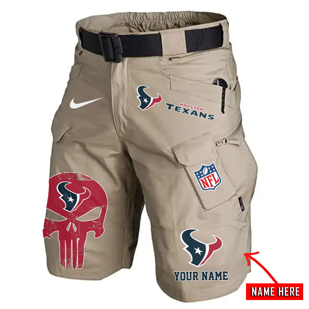 Houston Texans Limited Edition Front Pockets Men Shorts (Belt Not Included) AZBTFPMS000069