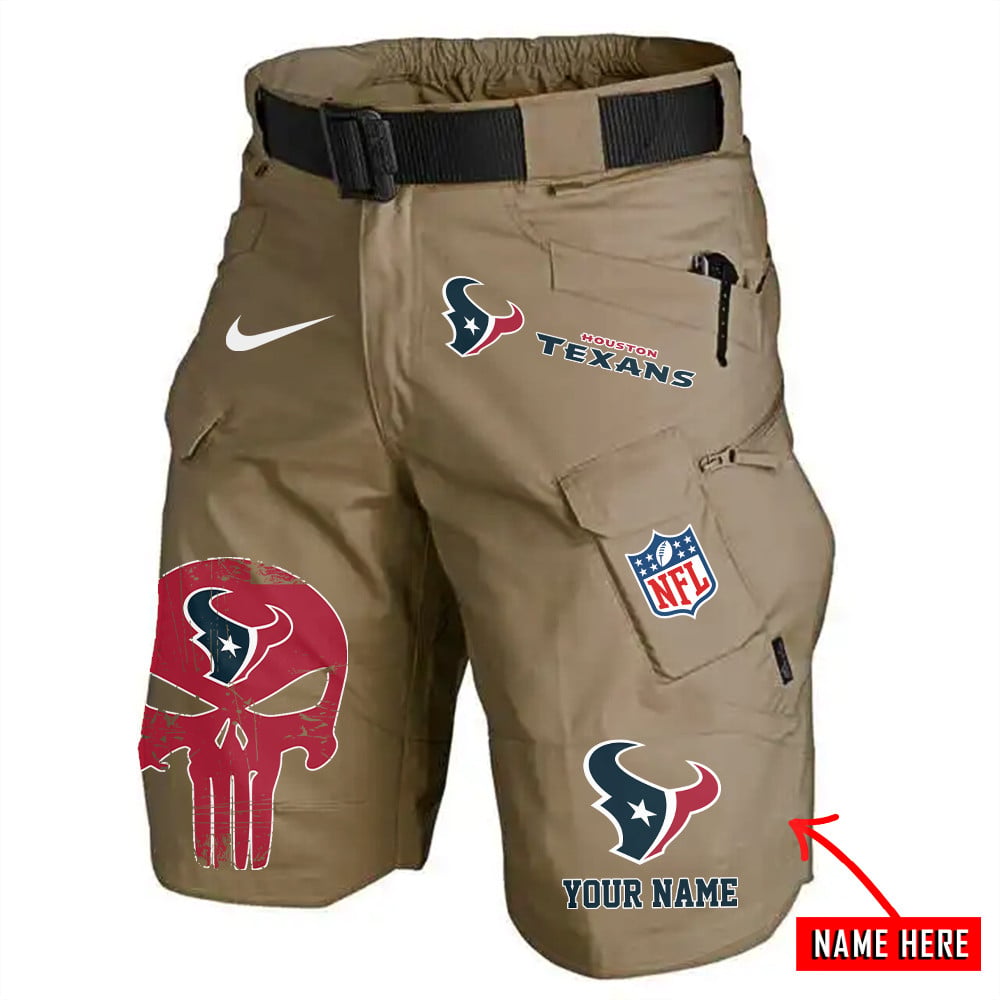 Houston Texans Limited Edition Front Pockets Men Shorts (Belt Not Included) AZBTFPMS000069