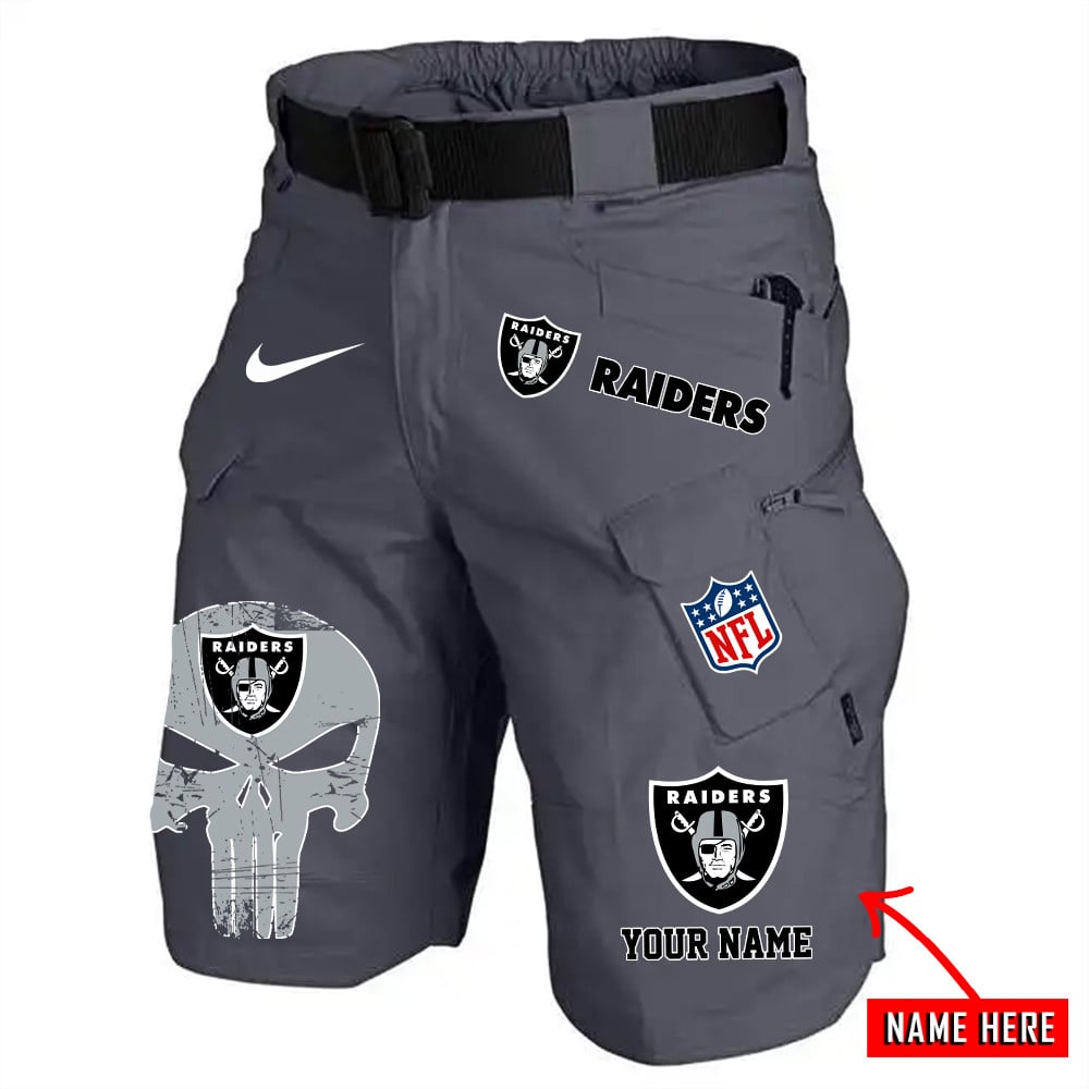 Las Vegas Raiders Limited Edition Front Pockets Men Shorts (Belt Not Included) AZBTFPMS000068