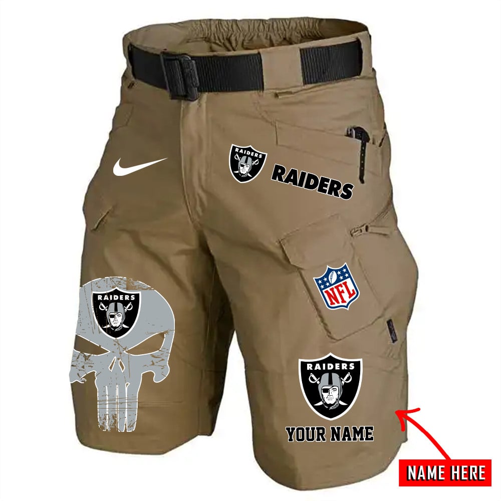 Las Vegas Raiders Limited Edition Front Pockets Men Shorts (Belt Not Included) AZBTFPMS000068