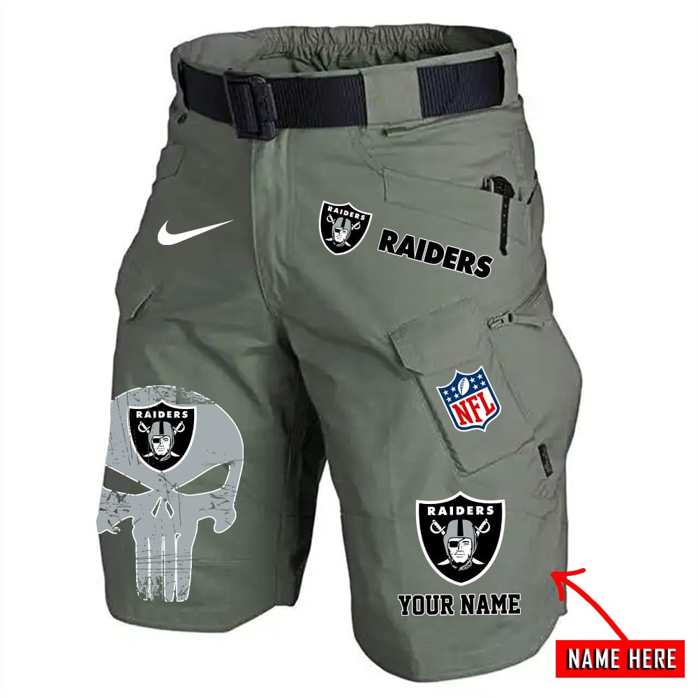 Las Vegas Raiders Limited Edition Front Pockets Men Shorts (Belt Not Included) AZBTFPMS000068