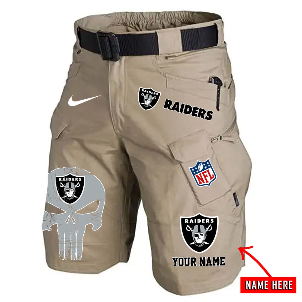 Las Vegas Raiders Limited Edition Front Pockets Men Shorts (Belt Not Included) AZBTFPMS000068