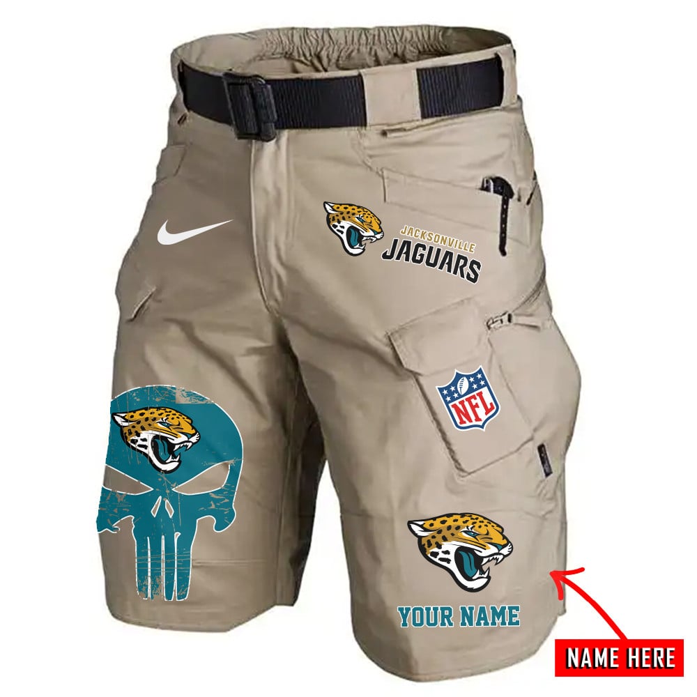 Jacksonville Jaguars Limited Edition Front Pockets Men Shorts (Belt Not Included) AZBTFPMS000147