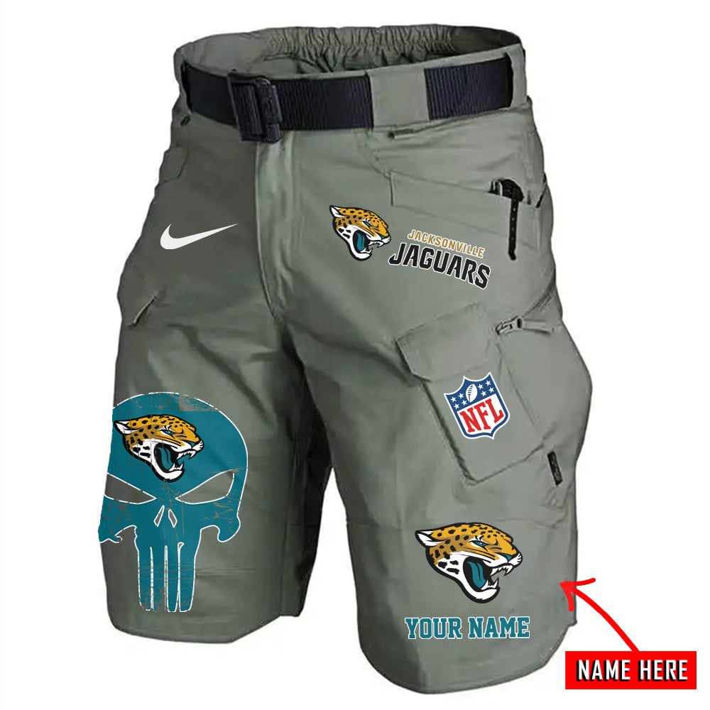 Jacksonville Jaguars Limited Edition Front Pockets Men Shorts (Belt Not Included) AZBTFPMS000147