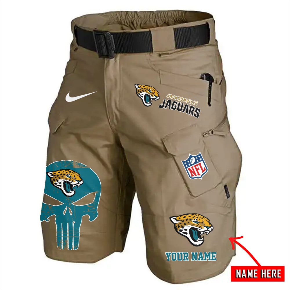 Jacksonville Jaguars Limited Edition Front Pockets Men Shorts (Belt Not Included) AZBTFPMS000147