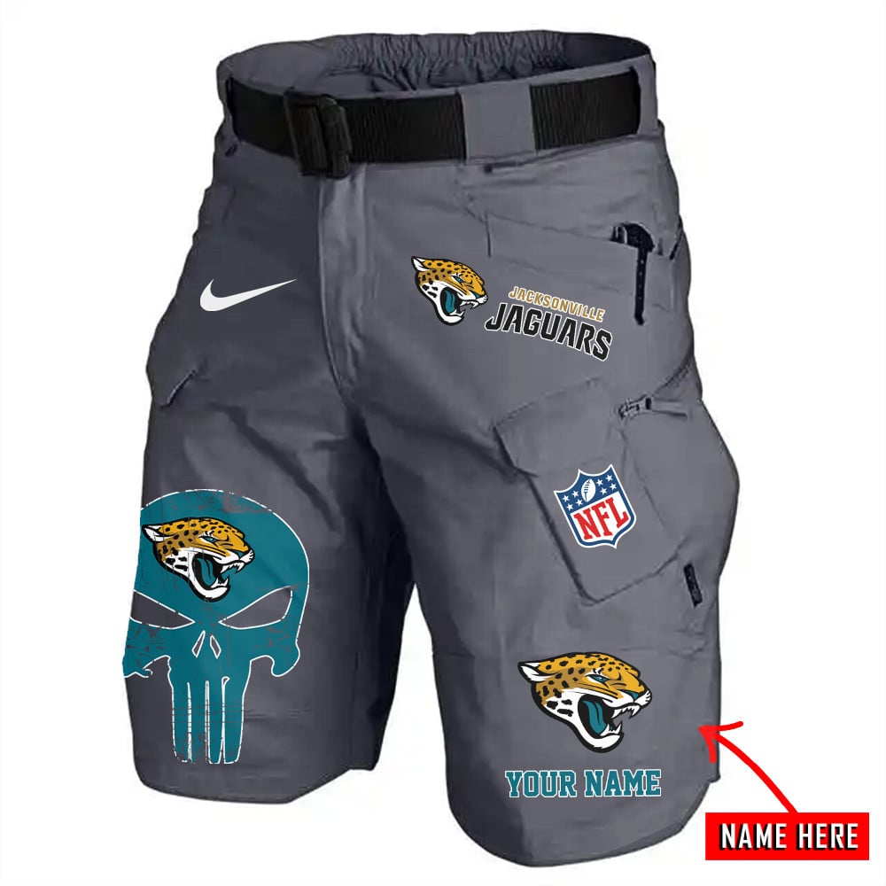 Jacksonville Jaguars Limited Edition Front Pockets Men Shorts (Belt Not Included) AZBTFPMS000147