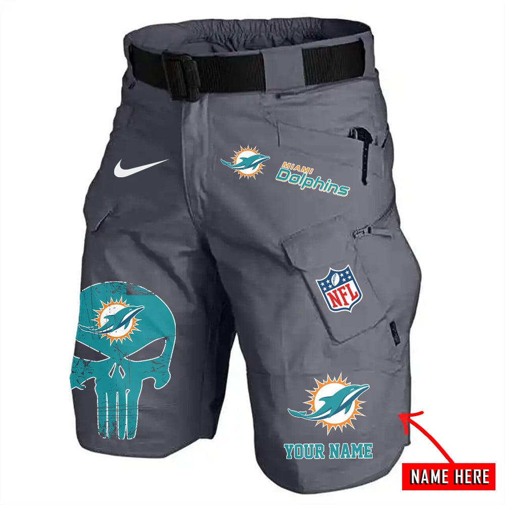 Miami Dolphins Limited Edition Front Pockets Men Shorts (Belt Not Included) AZBTFPMS000146