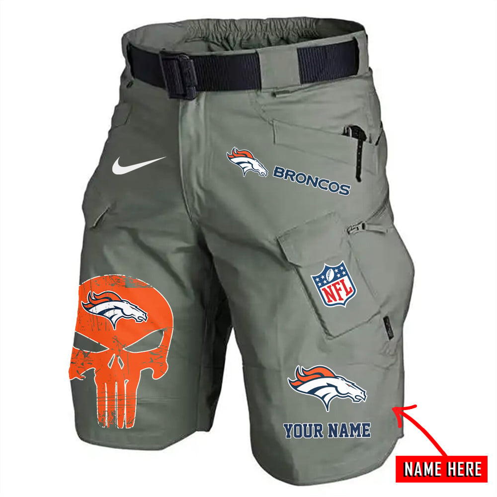 Denver Broncos Limited Edition Front Pockets Men Shorts (Belt Not Included) AZBTFPMS000083