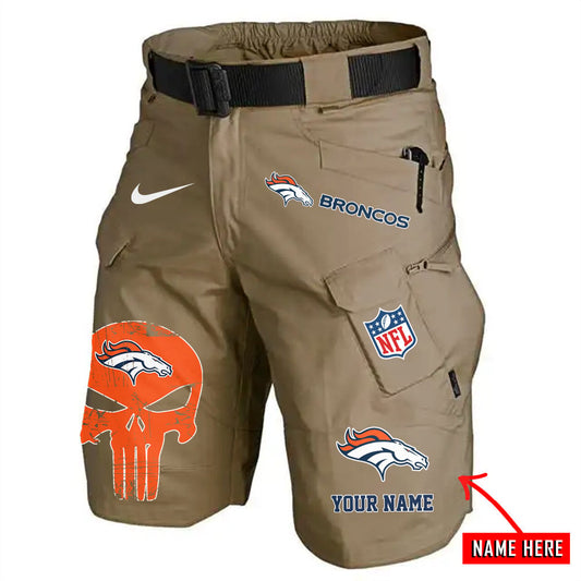 Denver Broncos Limited Edition Front Pockets Men Shorts (Belt Not Included) AZBTFPMS000083
