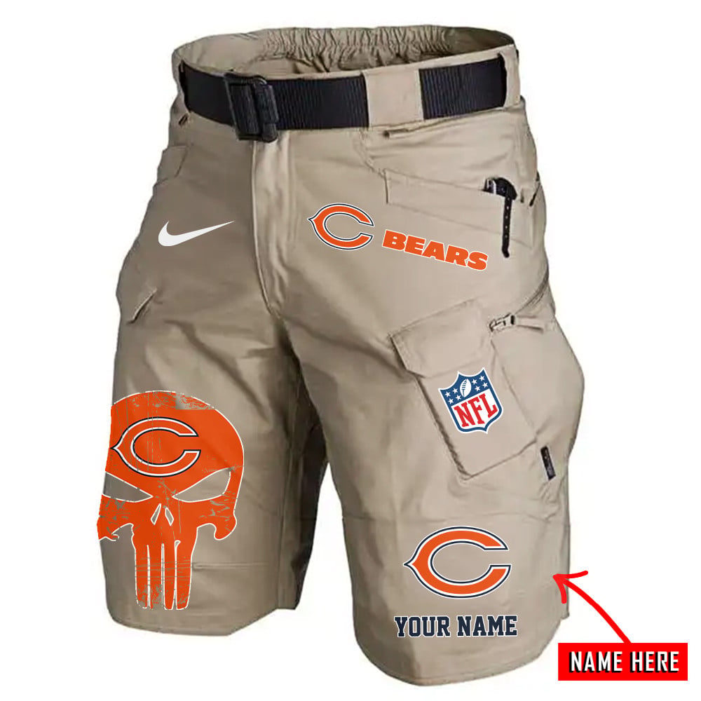 Chicago Bears Limited Edition Front Pockets Men Shorts (Belt Not Included) AZBTFPMS000082