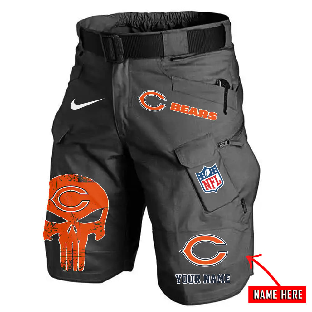 Chicago Bears Limited Edition Front Pockets Men Shorts (Belt Not Included) AZBTFPMS000082