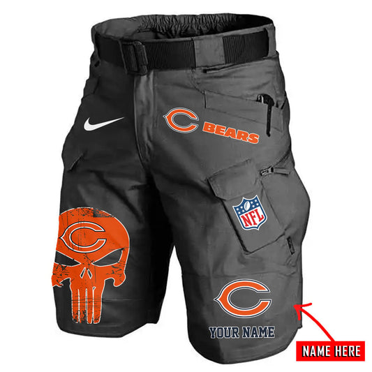 Chicago Bears Limited Edition Front Pockets Men Shorts (Belt Not Included) AZBTFPMS000082