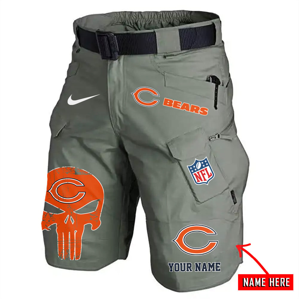 Chicago Bears Limited Edition Front Pockets Men Shorts (Belt Not Included) AZBTFPMS000082