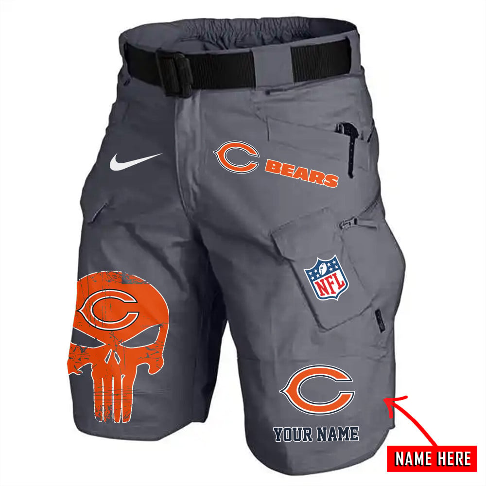 Chicago Bears Limited Edition Front Pockets Men Shorts (Belt Not Included) AZBTFPMS000082