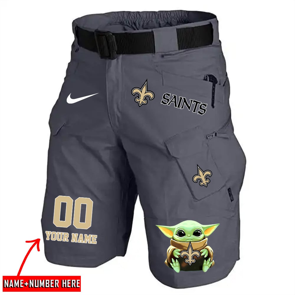 New Orleans Saints Limited Edition Front Pockets Men Shorts (Belt Not Included) AZBTFPMS000076