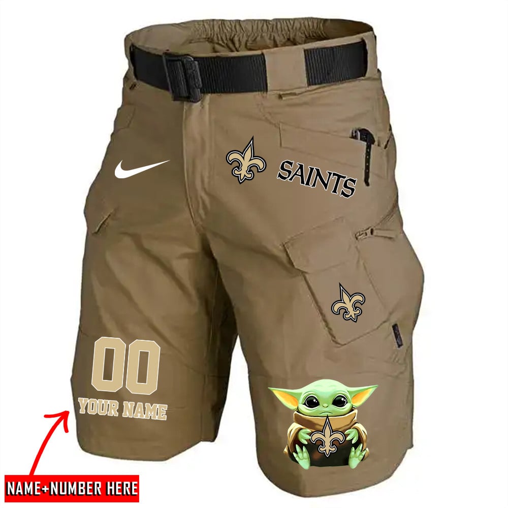 New Orleans Saints Limited Edition Front Pockets Men Shorts (Belt Not Included) AZBTFPMS000076