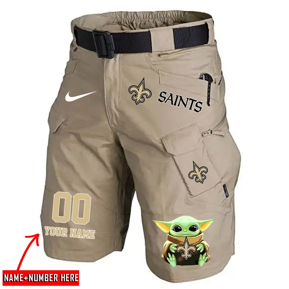 New Orleans Saints Limited Edition Front Pockets Men Shorts (Belt Not Included) AZBTFPMS000076