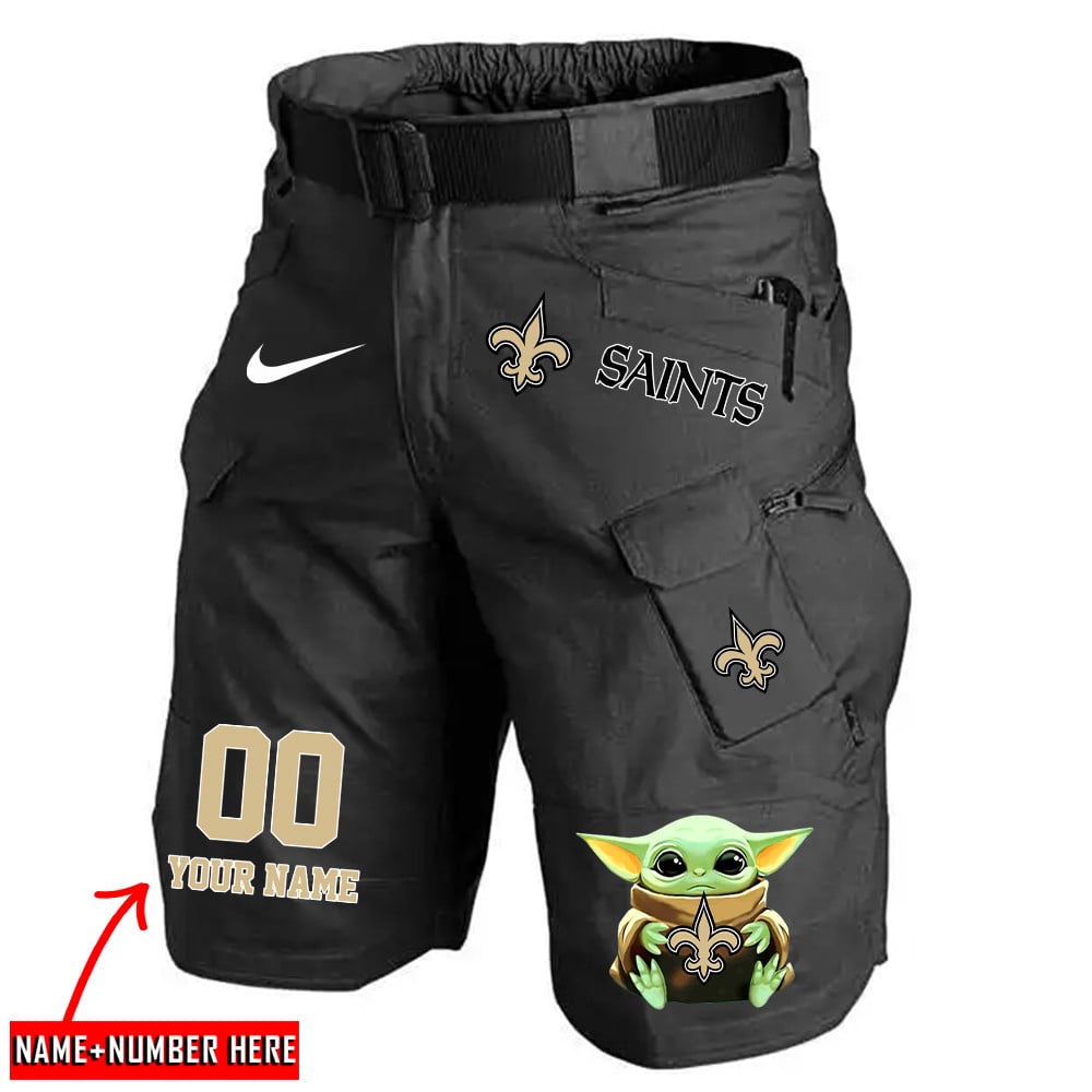 New Orleans Saints Limited Edition Front Pockets Men Shorts (Belt Not Included) AZBTFPMS000076