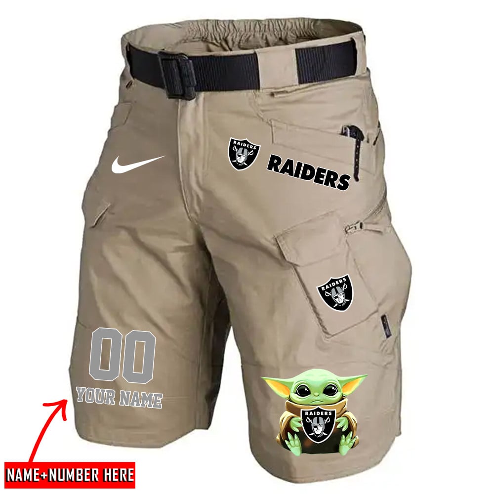 Las Vegas Raiders Limited Edition Front Pockets Men Shorts (Belt Not Included) AZBTFPMS000075