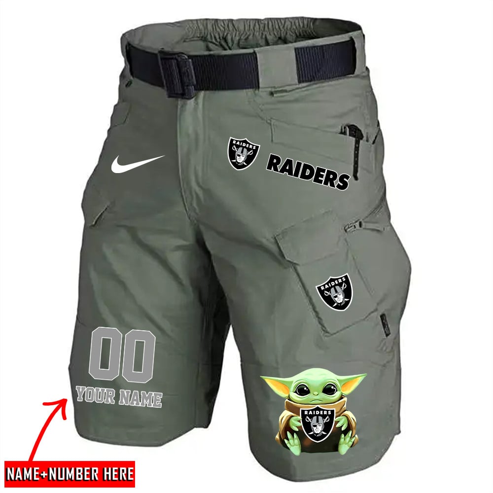 Las Vegas Raiders Limited Edition Front Pockets Men Shorts (Belt Not Included) AZBTFPMS000075