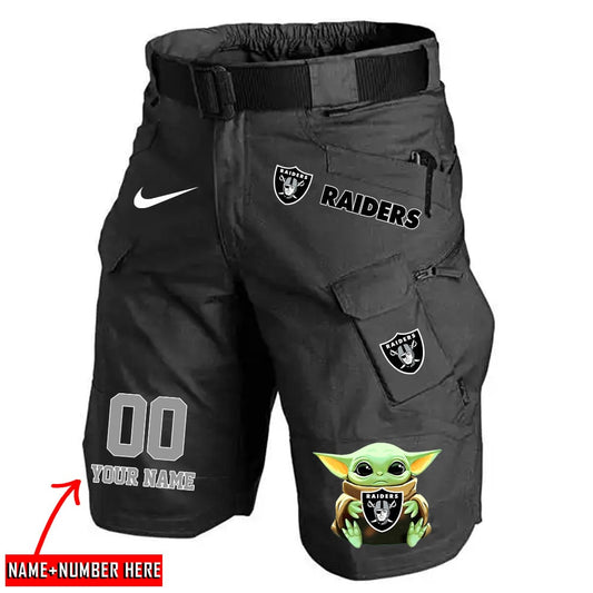 Las Vegas Raiders Limited Edition Front Pockets Men Shorts (Belt Not Included) AZBTFPMS000075