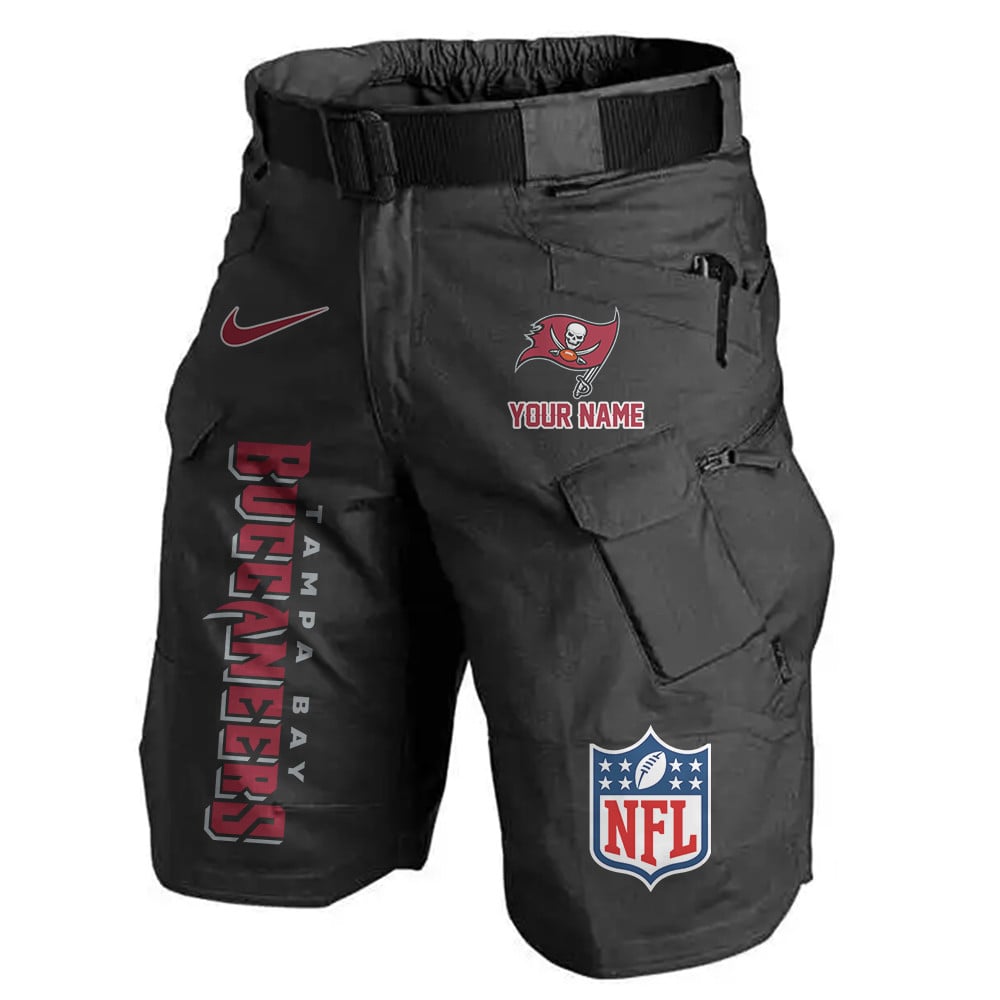 Tampa Bay Buccaneers Limited Edition Front Pockets Men Shorts (Belt Not Included) AZBTFPMS000028