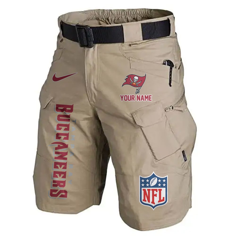 Tampa Bay Buccaneers Limited Edition Front Pockets Men Shorts (Belt Not Included) AZBTFPMS000028