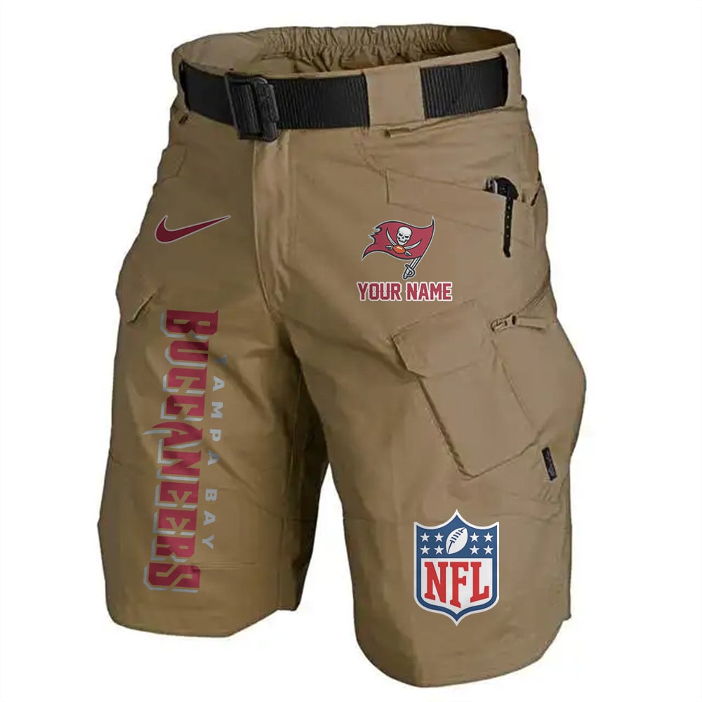 Tampa Bay Buccaneers Limited Edition Front Pockets Men Shorts (Belt Not Included) AZBTFPMS000028