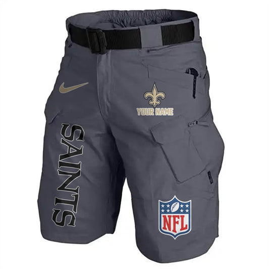 New Orleans Saints Limited Edition Front Pockets Men Shorts (Belt Not Included) AZBTFPMS000023
