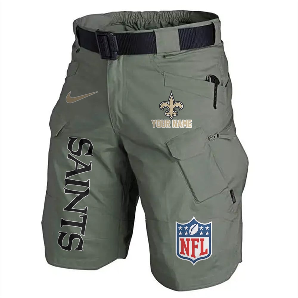 New Orleans Saints Limited Edition Front Pockets Men Shorts (Belt Not Included) AZBTFPMS000023