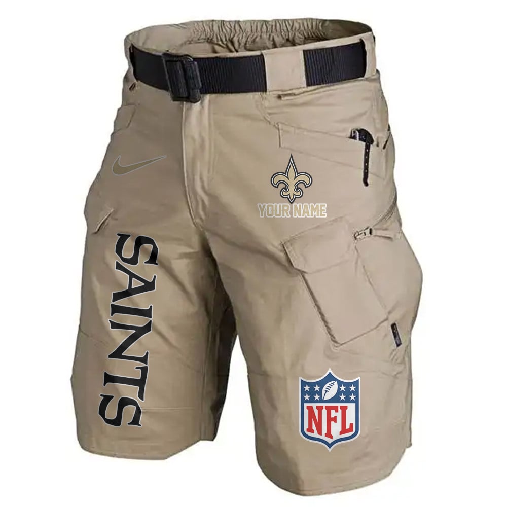 New Orleans Saints Limited Edition Front Pockets Men Shorts (Belt Not Included) AZBTFPMS000023