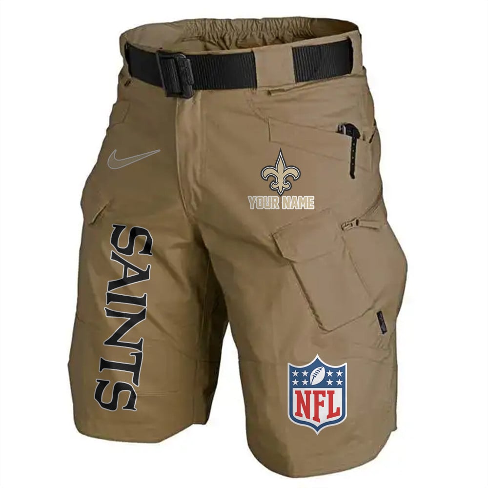 New Orleans Saints Limited Edition Front Pockets Men Shorts (Belt Not Included) AZBTFPMS000023