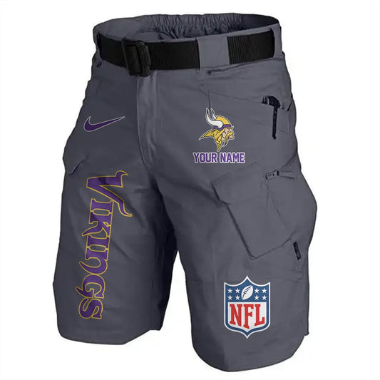 Minnesota Vikings Limited Edition Front Pockets Men Shorts (Belt Not Included) AZBTFPMS000022