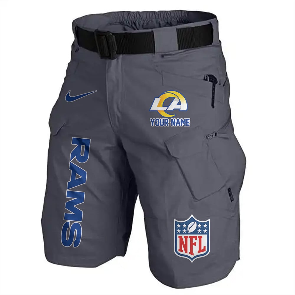 Los Angeles Rams Limited Edition Front Pockets Men Shorts (Belt Not Included) AZBTFPMS000156