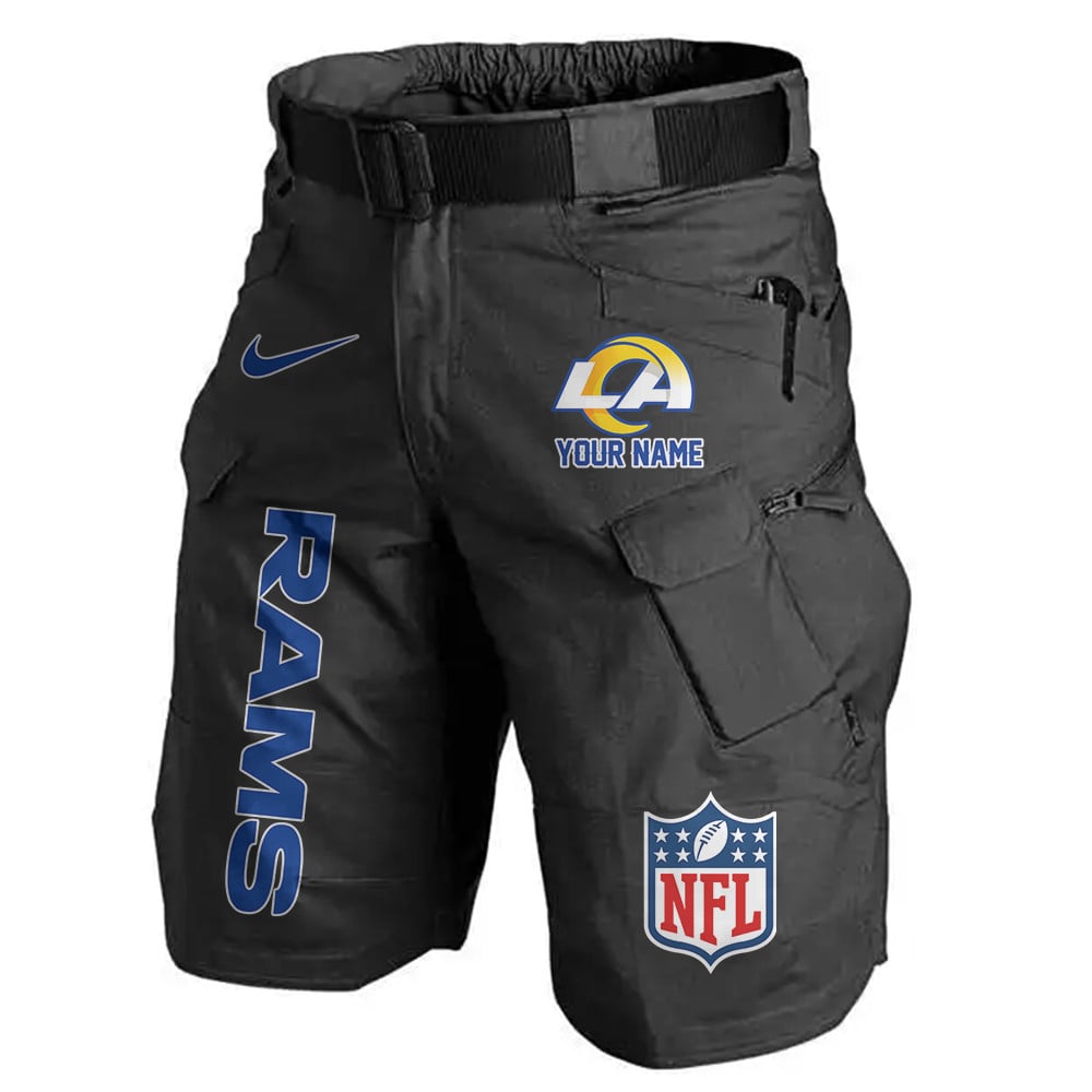Los Angeles Rams Limited Edition Front Pockets Men Shorts (Belt Not Included) AZBTFPMS000156