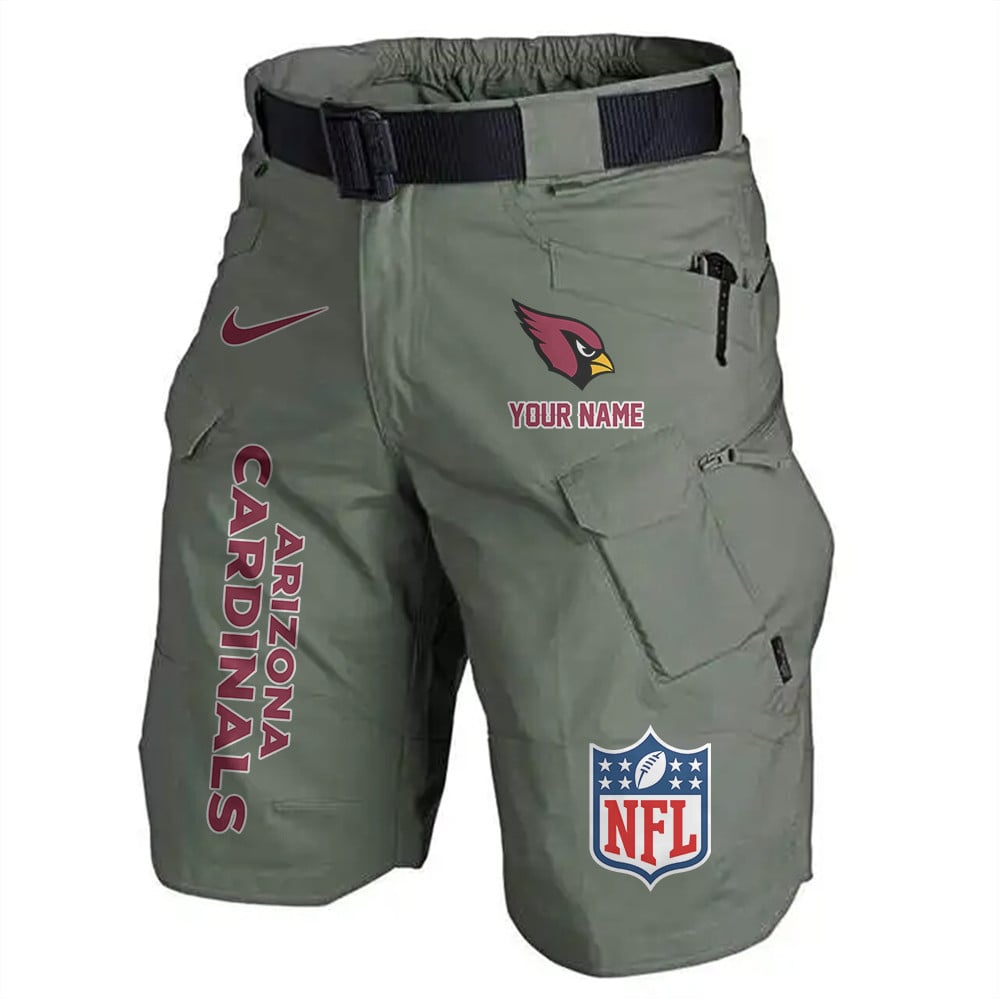 Arizona Cardinals Limited Edition Front Pockets Men Shorts (Belt Not Included) AZBTFPMS000057