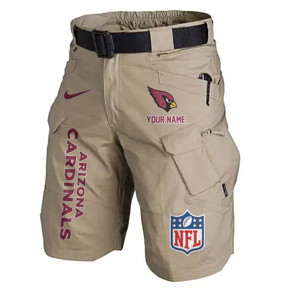 Arizona Cardinals Limited Edition Front Pockets Men Shorts (Belt Not Included) AZBTFPMS000057
