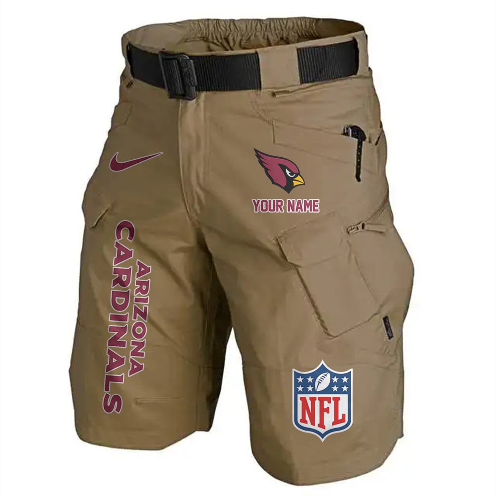 Arizona Cardinals Limited Edition Front Pockets Men Shorts (Belt Not Included) AZBTFPMS000057