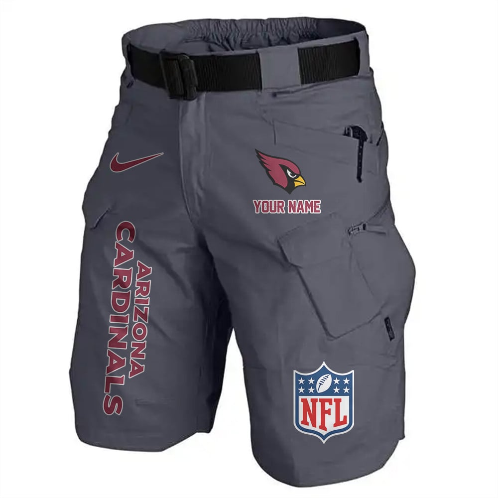 Arizona Cardinals Limited Edition Front Pockets Men Shorts (Belt Not Included) AZBTFPMS000057