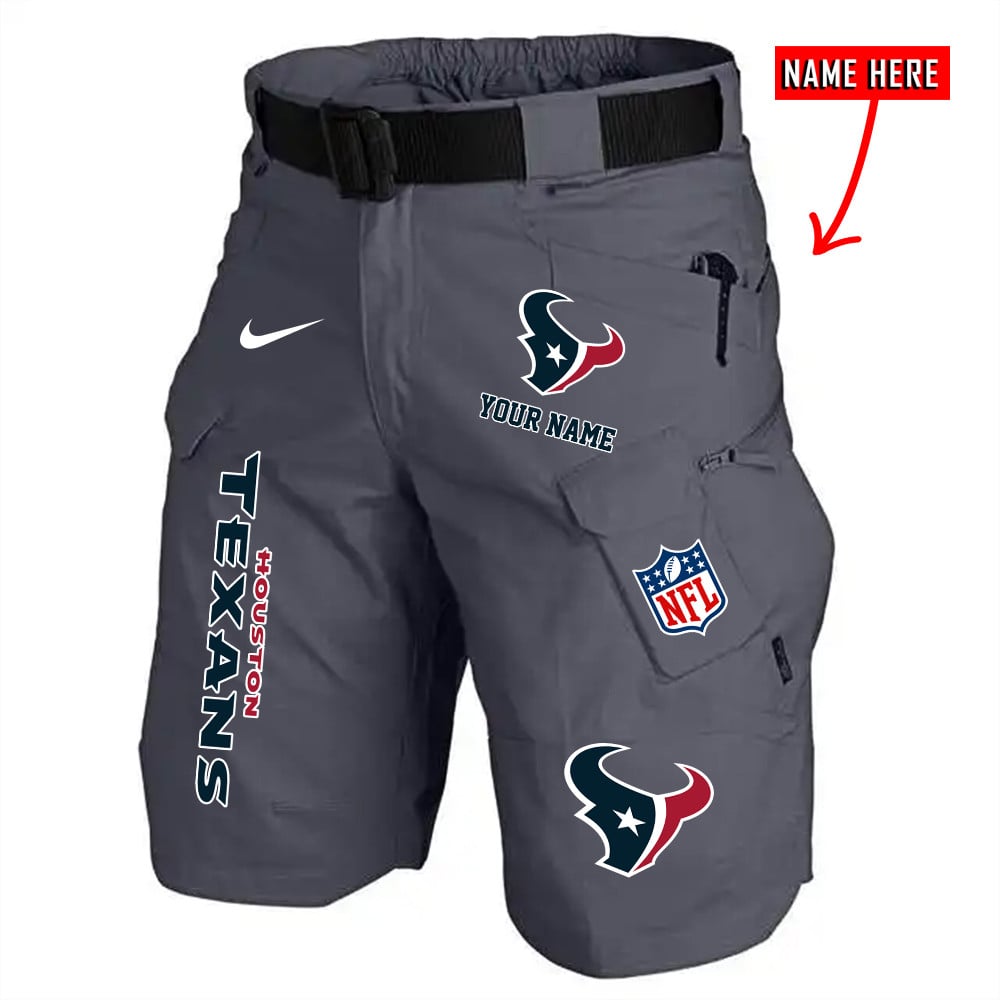 Houston Texans Limited Edition Front Pockets Men Shorts (Belt Not Included) AZBTFPMS000017