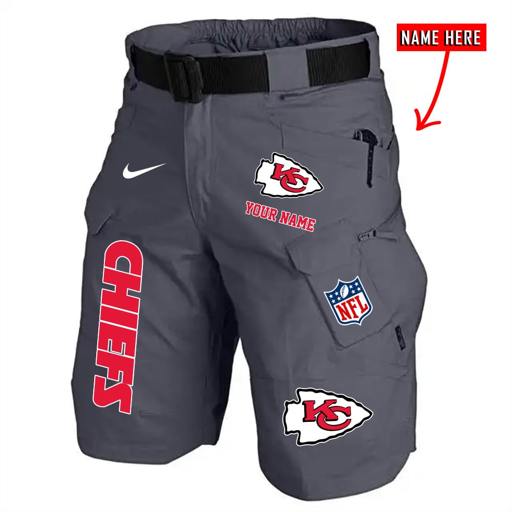 Kansas City Chiefs Limited Edition Front Pockets Men Shorts (Belt Not Included) AZBTFPMS000159