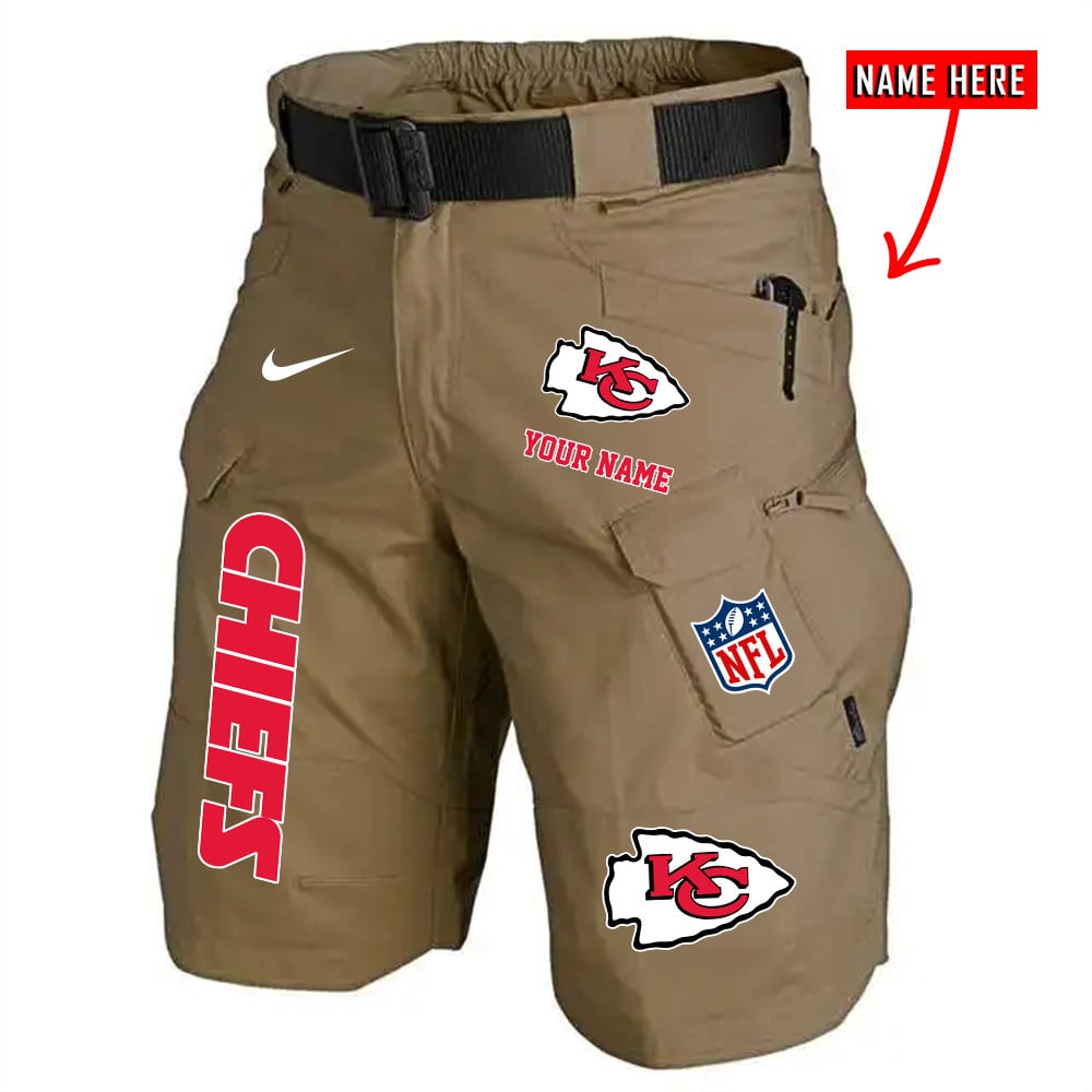 Kansas City Chiefs Limited Edition Front Pockets Men Shorts (Belt Not Included) AZBTFPMS000159