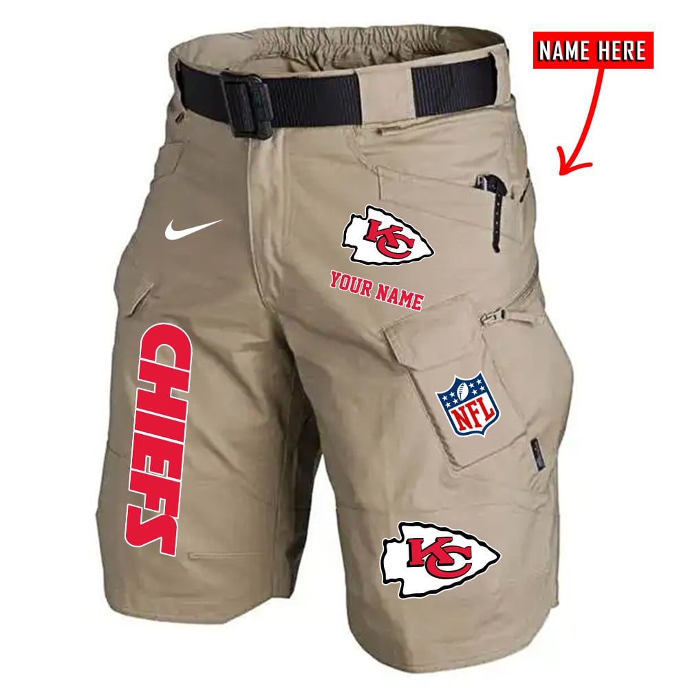 Kansas City Chiefs Limited Edition Front Pockets Men Shorts (Belt Not Included) AZBTFPMS000159
