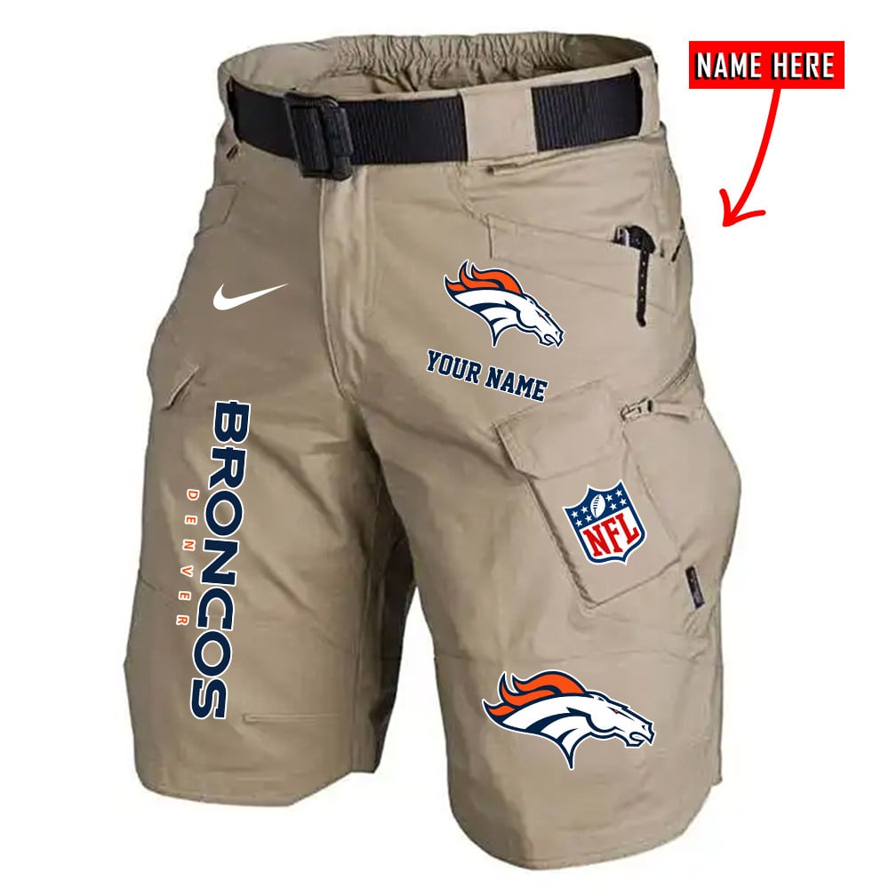 Denver Broncos Limited Edition Front Pockets Men Shorts (Belt Not Included) AZBTFPMS000158