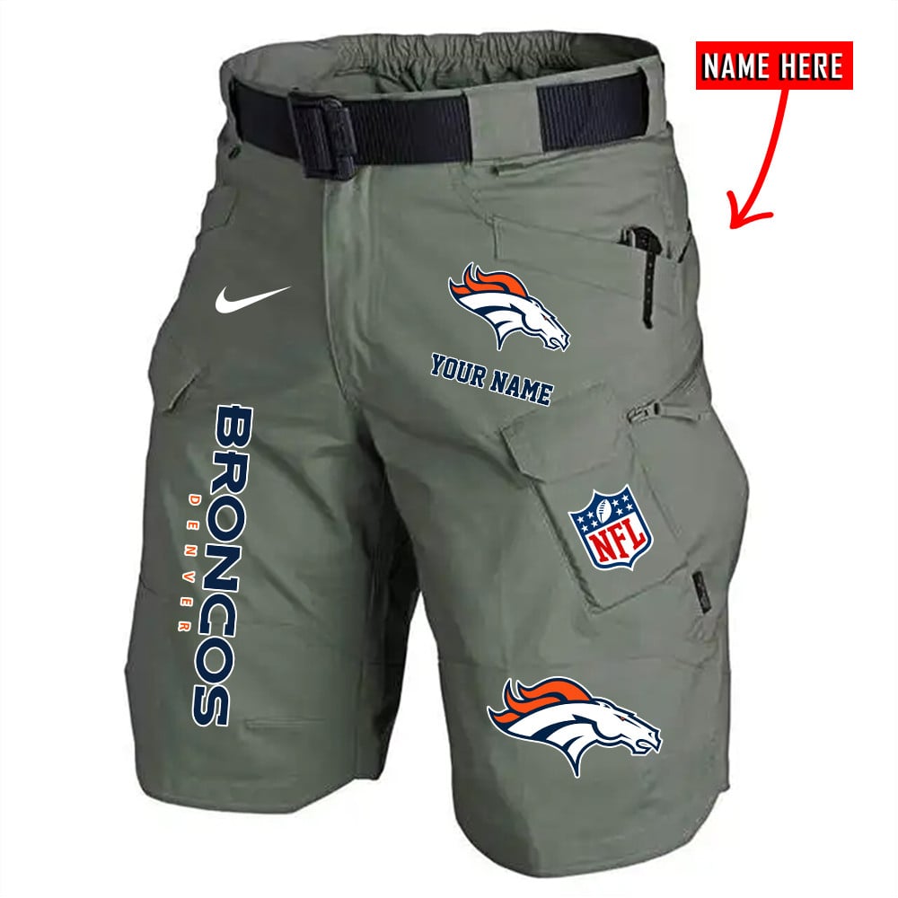 Denver Broncos Limited Edition Front Pockets Men Shorts (Belt Not Included) AZBTFPMS000158