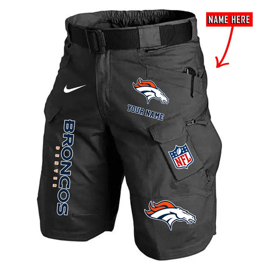 Denver Broncos Limited Edition Front Pockets Men Shorts (Belt Not Included) AZBTFPMS000158