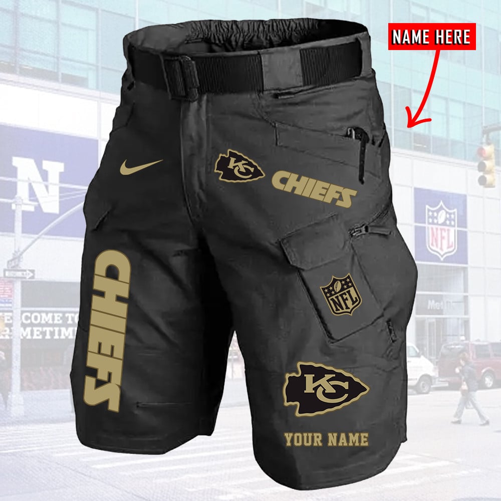 Kansas City Chiefs Limited Edition Front Pockets Men Shorts (Belt Not Included) AZBTFPMS000020