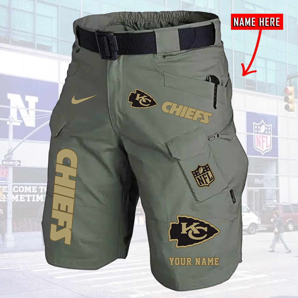 Kansas City Chiefs Limited Edition Front Pockets Men Shorts (Belt Not Included) AZBTFPMS000020
